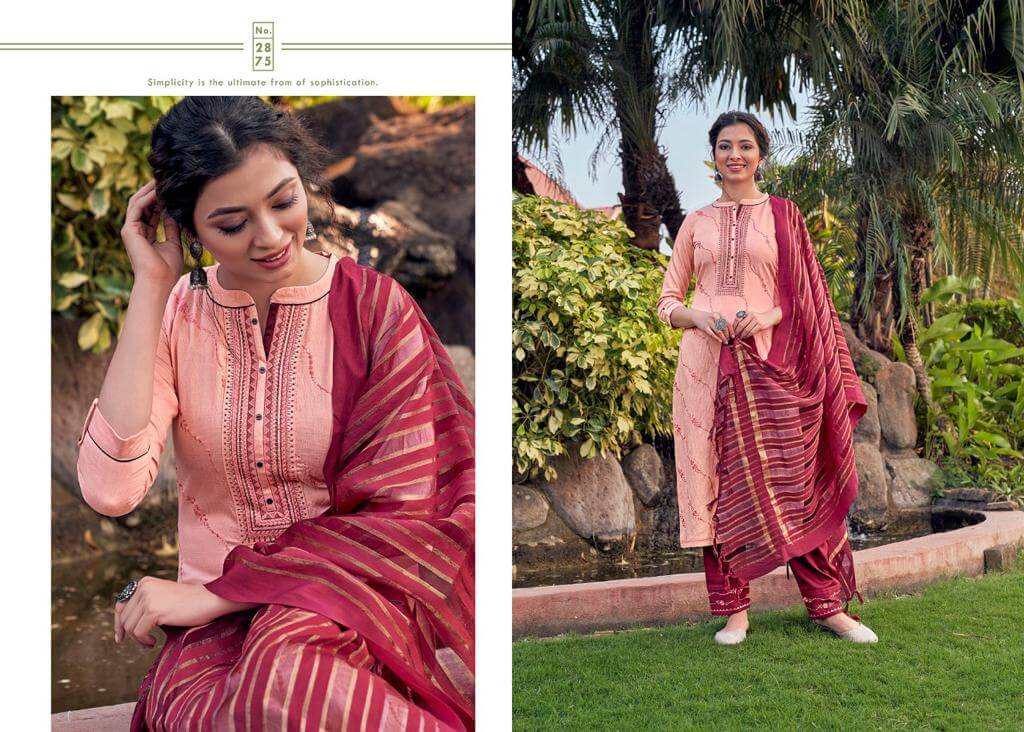 Rangoon Crunch Heavy Viscose With 2MM Sequence Embroidery Neck Work Fancy Designer Festive Wear Readymade Dress Collection